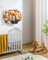 Stuffed Animal Storage Hammock with Lights- Boho Wall Hanging Plushie Net for Stuff Aanimal Organizer and Teddy Bear Storage, Small Toy Hammock for Kids Bedrooms Playroom Nursery(White Small)